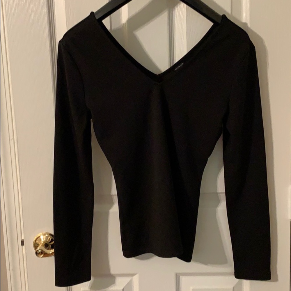 Ann Taylor Deep V Neck/Back Top